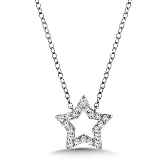 DIAMOND STAR NECKLACE PDD2746-W