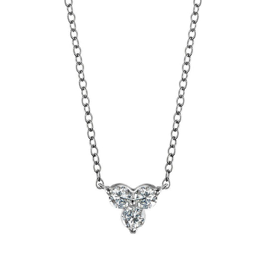WHITE GOLD THREE-DIAMOND PENDANT PDD2875-W