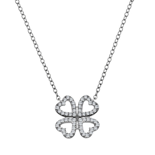 CLOVER HEART DIAMOND PENDANT PDD2895-W