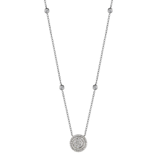 CIRCLE DIAMOND PENDANT PDD2921-W