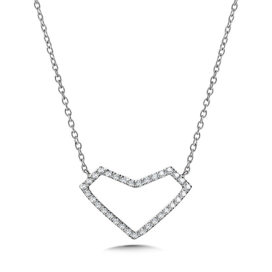 14K WHITE GOLD DIAMOND PENDANT PDD3004-W