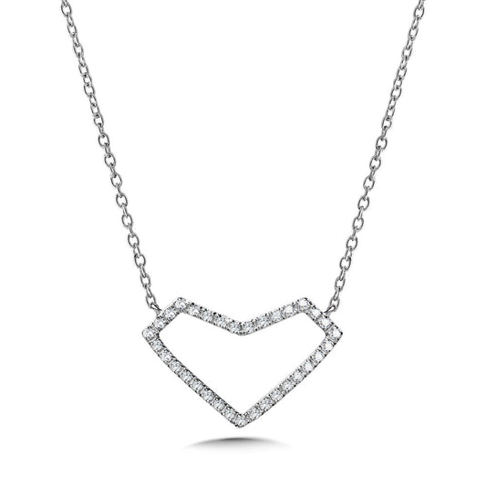 14K WHITE GOLD DIAMOND PENDANT PDD3004-W