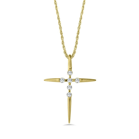 DIAMOND CROSS NECKLACE PXD510-Q