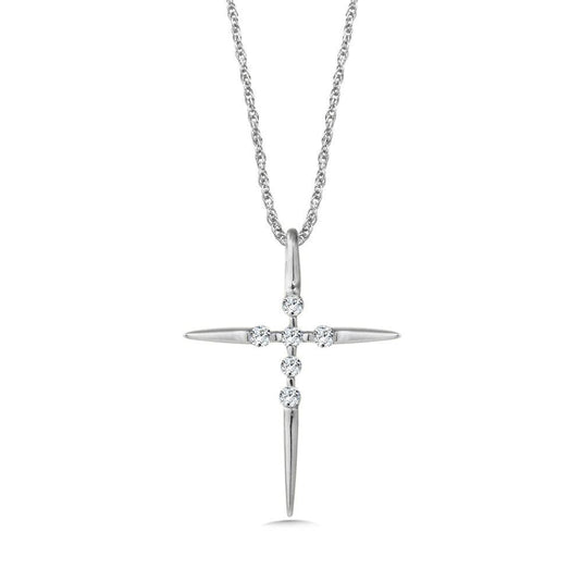 DIAMOND CROSS NECKLACE PXD510-WQ
