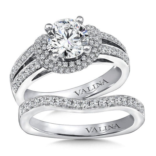 SPLIT SHANK STYLE ENGAGEMENT RING R9242W