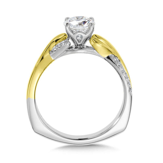 CRISS CROSS DIAMOND ENGAGEMENT RING R9895WY
