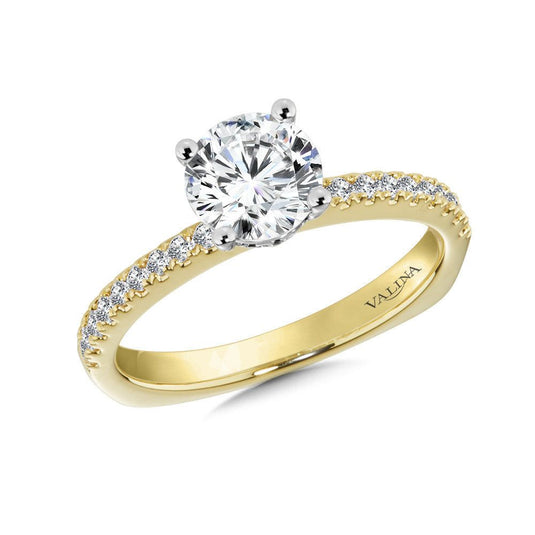 STRAIGHT DIAMOND ENGAGEMENT RING R9918Y