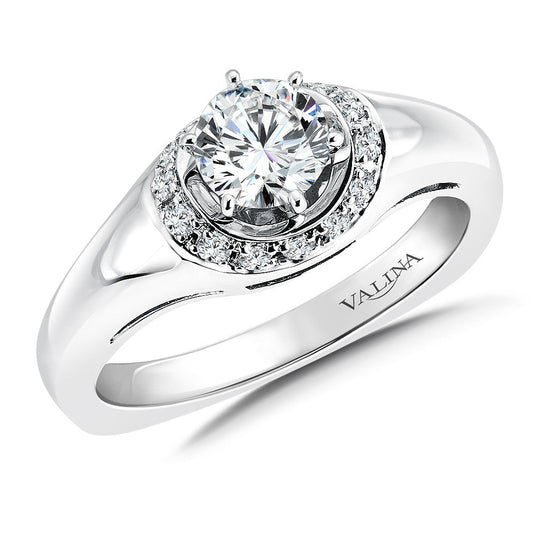 DIAMOND HALO ENGAGEMENT RING RQ9355W