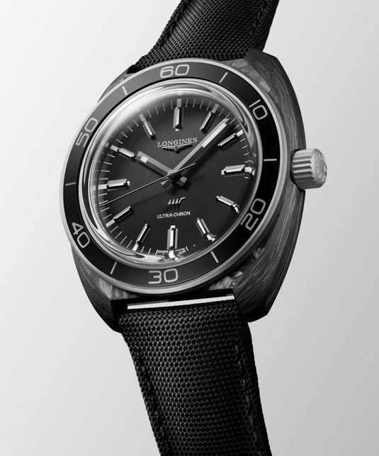 Longines Ultra‑Chron Carbon, L2.839.4.52.2, Automatic Watch, Ø 43.00 Mm, Titanium And Carbon L2.839.4.52.2