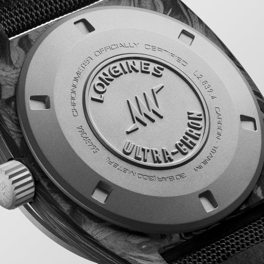 Longines Ultra‑Chron Carbon, L2.839.4.52.2, Automatic Watch, Ø 43.00 Mm, Titanium And Carbon L2.839.4.52.2