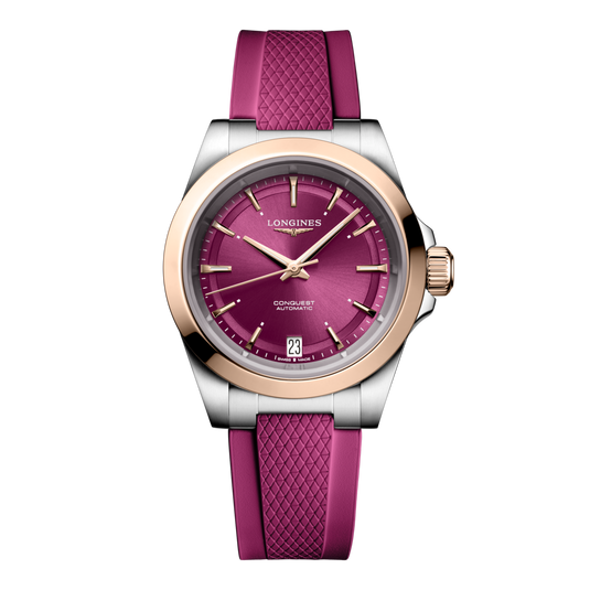 Longines Conquest Automatic Watch, Ø 34.00 Mm, Stainless Steel And 18 Karat Pink Gold Cap 200. L3.430.5.98.9