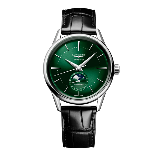 Longines Flagship Heritage Moonphase Automatic Watch, Ø 38.50 Mm, Stainless Steel. L4.815.4.02.2