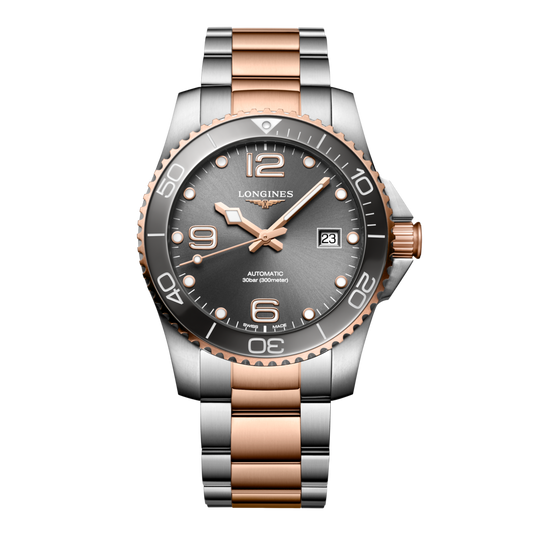 Longines Hydroconquest Automatic Watch, Ø 41.00 Mm, Stainless Steel And Ceramic Bezel. L3.781.3.78.7