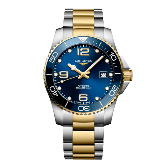 Longines Hydroconquest Automatic Watch, Ø 41.00 Mm, Stainless Steel And Ceramic Bezel. L3.781.3.96.7