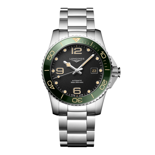 Longines Hydroconquest Automatic Watch, Ø 41.00 Mm, Stainless Steel And Ceramic Bezel. L3.781.4.05.6