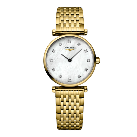 Longines La Grande Classique De Longines Quartz Watch, Ø 24.00 Mm, Yellow Pvd Coating. L4.209.2.87.E