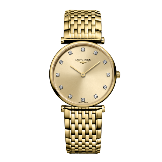 Longines La Grande Classique De Longines Quartz Watch, Ø 29.00 Mm, Yellow Pvd Coating. L4.512.2.37.E