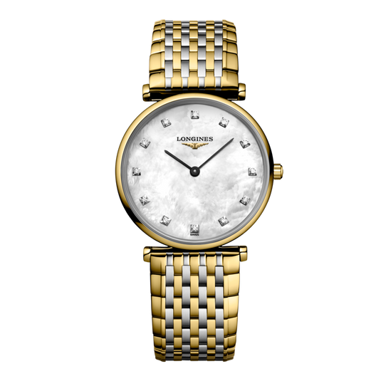 Longines La Grande Classique De Longines Quartz Watch, Ø 29.00 Mm, Stainless Steel And Yellow Pvd Coating. L4.512.2.87.D