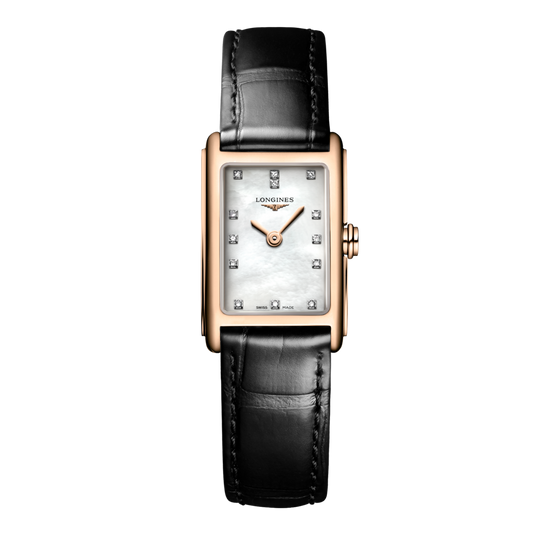 Longines Dolcevita Quartz Watch, 17.70 X 27.00 Mm, 18 Karat Pink Gold. L5.258.8.87.0