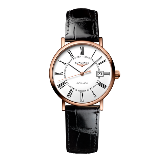 Longines Elegant Collection Automatic Watch, Ø 27.20 Mm, 18 Karat Pink Gold. L4.378.8.11.4