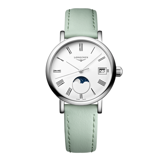 Longines Elegant Collection Moonphase Quartz Watch, Ø 30.00 Mm, Stainless Steel. L4.330.4.11.0