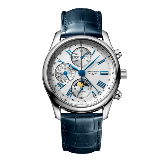 Longines Master Collection Chrono Moonphase Automatic Watch, Ø 40.00 Mm, Stainless Steel. L2.673.4.71.2
