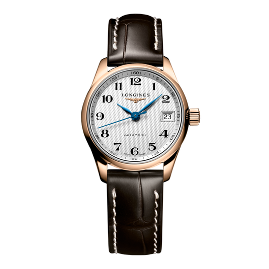 Longines Master Collection Automatic Watch, Ø 25.50 Mm, 18 Karat Pink Gold. L2.128.8.78.3