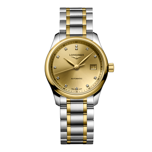 Longines Master Collection Automatic Watch, Ø 29.00 Mm, Stainless Steel And 18 Karat Yellow Gold Cap 200. L2.257.5.37.7
