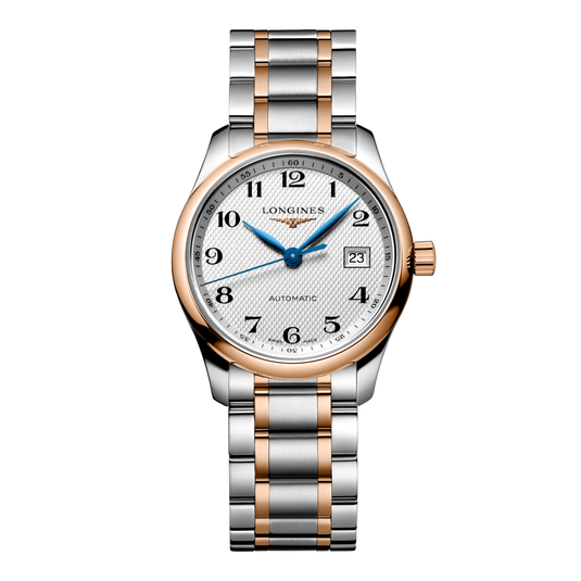 Longines Master Collection Automatic Watch, Ø 29.00 Mm, Stainless Steel And 18 Karat Pink Gold Cap 200. L2.257.5.79.7