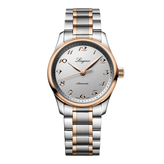 Longines Master Collection Automatic Watch, Ø 34.00 Mm, Stainless Steel And 18 Karat Pink Gold Cap 200. L2.357.5.70.7