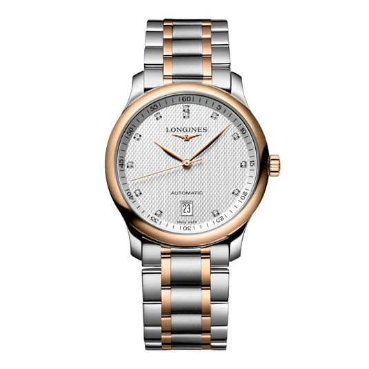 Longines Master Collection Automatic Watch, Ø 38.50 Mm, Stainless Steel And 18 Karat Pink Gold Cap 200. L2.628.5.97.7