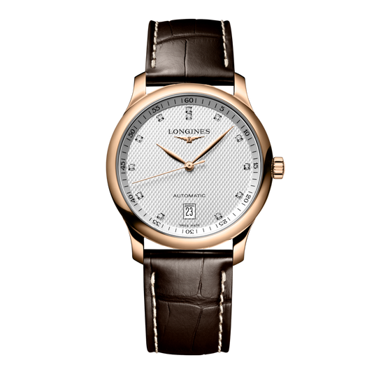 Longines Master Collection Automatic Watch, Ø 38.50 Mm, 18 Karat Pink Gold. L2.628.8.77.3