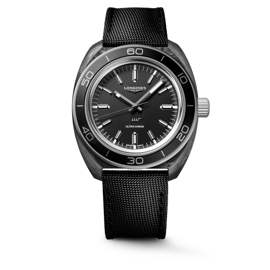 Longines Ultra‑Chron Carbon, L2.839.4.52.2, Automatic Watch, Ø 43.00 Mm, Titanium And Carbon L2.839.4.52.2