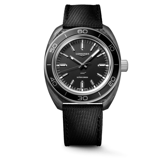 Longines Ultra‑Chron Carbon, L2.839.4.52.2, Automatic Watch, Ø 43.00 Mm, Titanium And Carbon L2.839.4.52.2