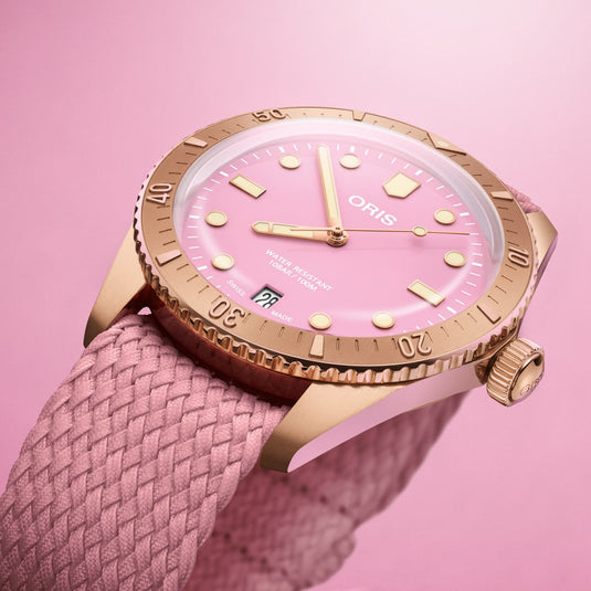 Oris Divers Sixty‑Five 'Cotton Candy' Automatic Watch 01 733 7771 3158-07 3 19 04BRS