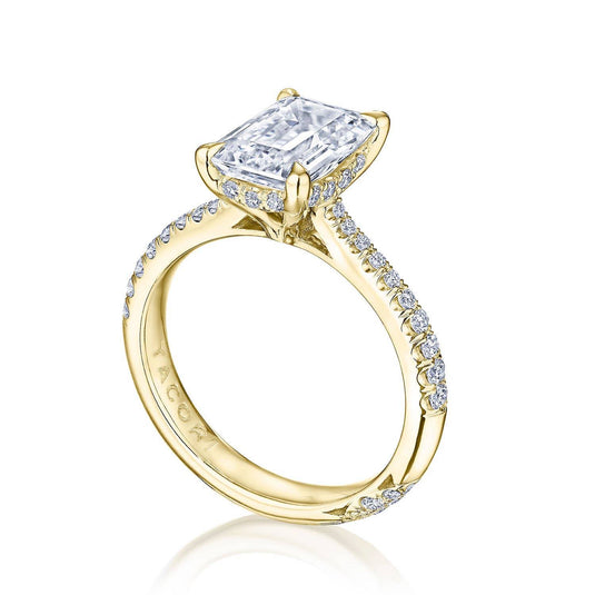 Tacori Emerald Solitaire Engagement Ring HT2672EC85X65