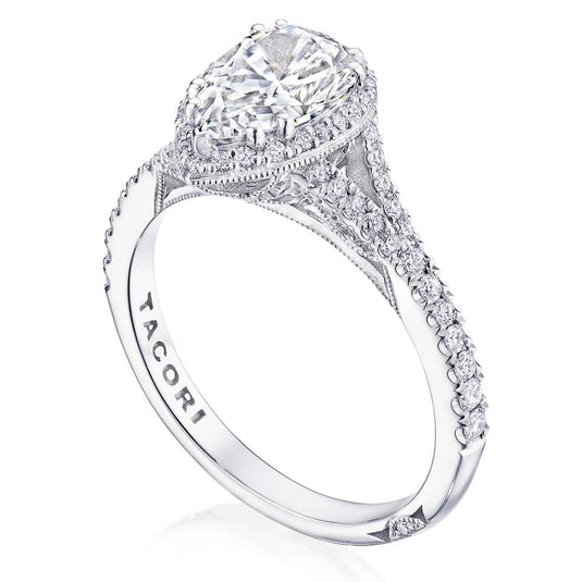 Tacori Pear Bloom Engagement Ring 2672PS9X6