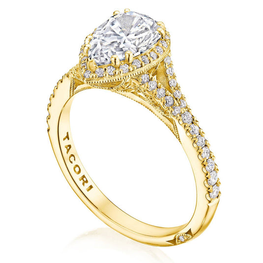 Tacori Pear Bloom Engagement Ring 2672PS9X6