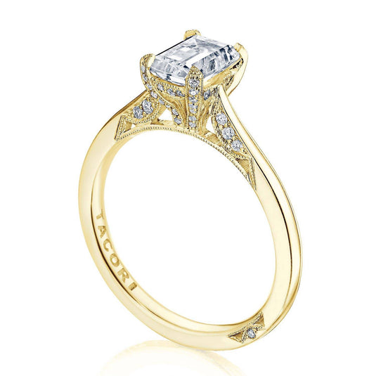 Tacori Emerald Solitaire Engagement Ring 2678EC7X5