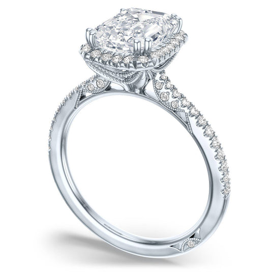 Tacori Emerald Bloom Engagement Ring 268415ec8x6