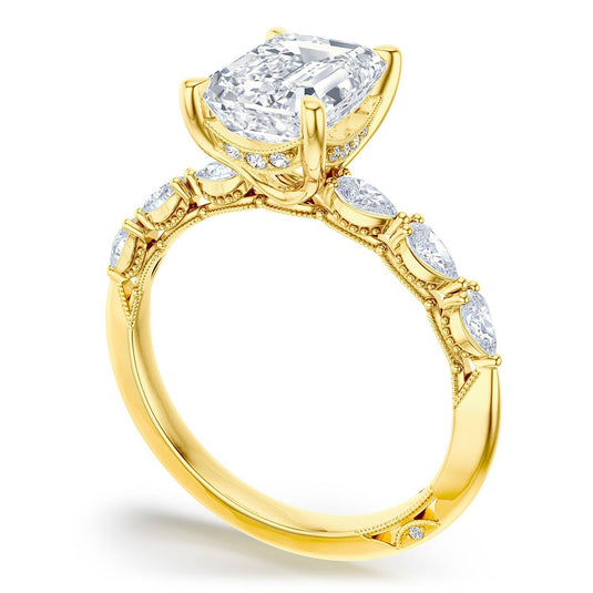 Tacori Emerald Solitaire Engagement Ring 2687ec8x6