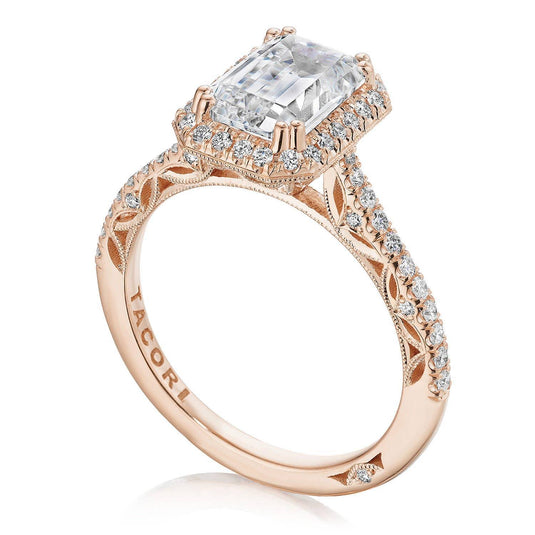 Tacori Emerald Bloom Engagement Ring 269117EC85X6