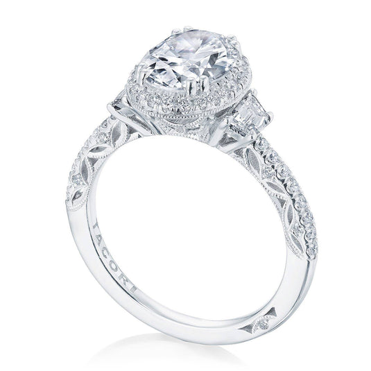 Tacori Oval 3-Stone Engagement Ring 269217OV95X7