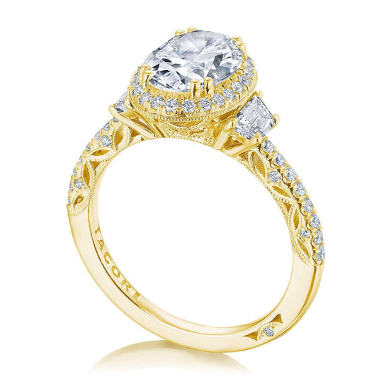 Tacori Oval 3-Stone Engagement Ring 269217OV95X7