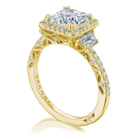 Tacori Princess 3-Stone Engagement Ring 269217PR7