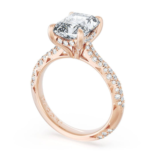 Tacori Radiant Bloom Engagement Ring 2584RD65