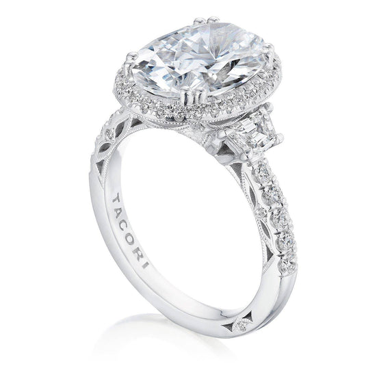 Tacori Oval 3-Stone Engagement Ring 269322OV125X9