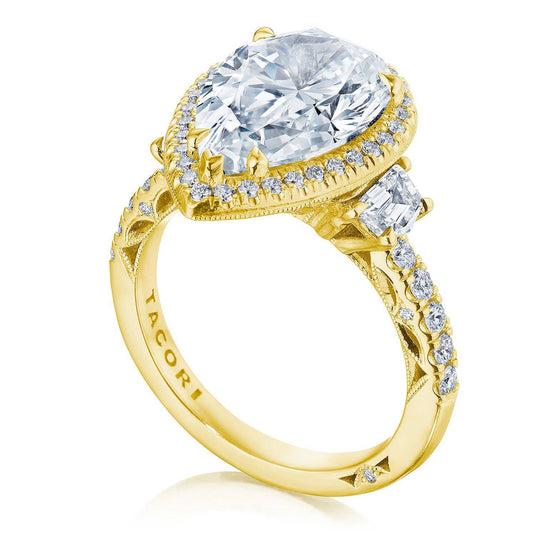 Tacori Pear 3-Stone Engagement Ring 269322PS14X9