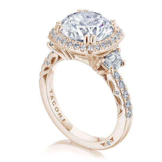 Tacori Cushion 3-Stone Engagement Ring 269322CU10