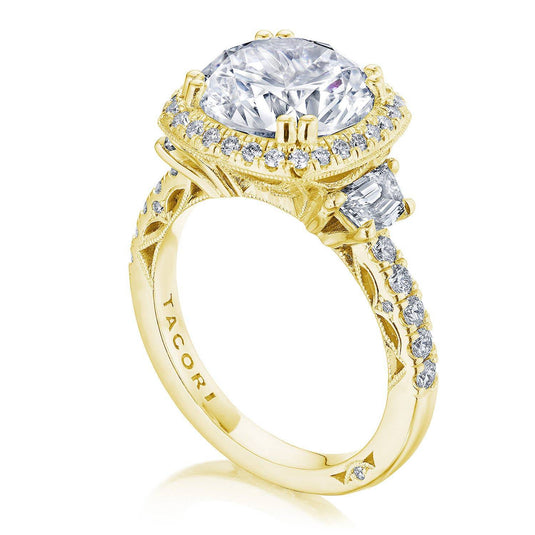 Tacori Cushion 3-Stone Engagement Ring 269322CU10